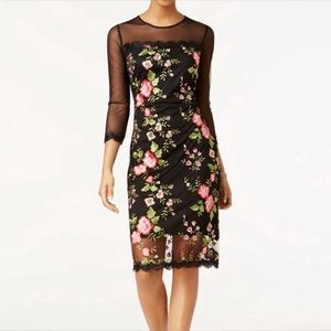 JAX Black Label Embroidered Dress NWT